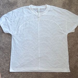 Lululemon White training tee in white